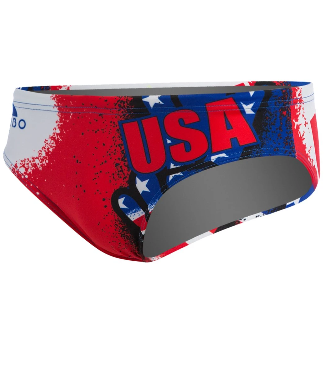 TURBO Men's USA Victory Water Polo Brief 2 TURBO Men's USA Victory Water Polo Brief - Image 2