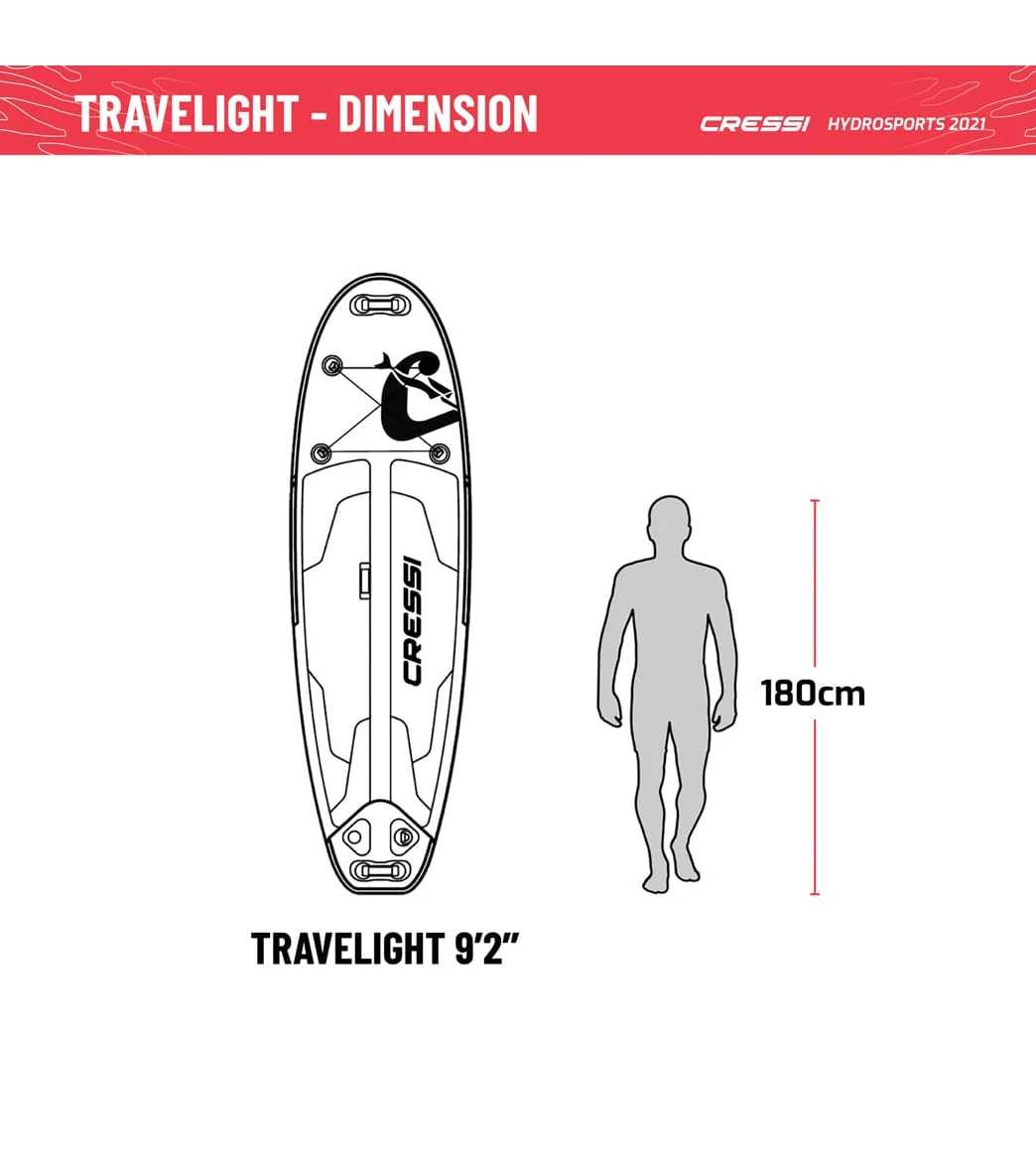 CRESSI Travelight Foldable 9’2’’ Inflatable SUP Set 9 CRESSI Travelight Foldable 9’2’’ Inflatable SUP Set - Image 9