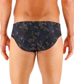 TYR Men's Carbon Hex Racer Brief Swimsuit 10 TYR Men's Carbon Hex Racer Brief Swimsuit -Cheap Swimming Gear 7415984029864 black 3a