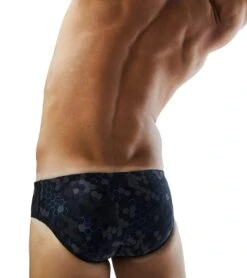 TYR Men's Carbon Hex Racer Brief Swimsuit 15 TYR Men's Carbon Hex Racer Brief Swimsuit -Cheap Swimming Gear 7415984029864 black 8a