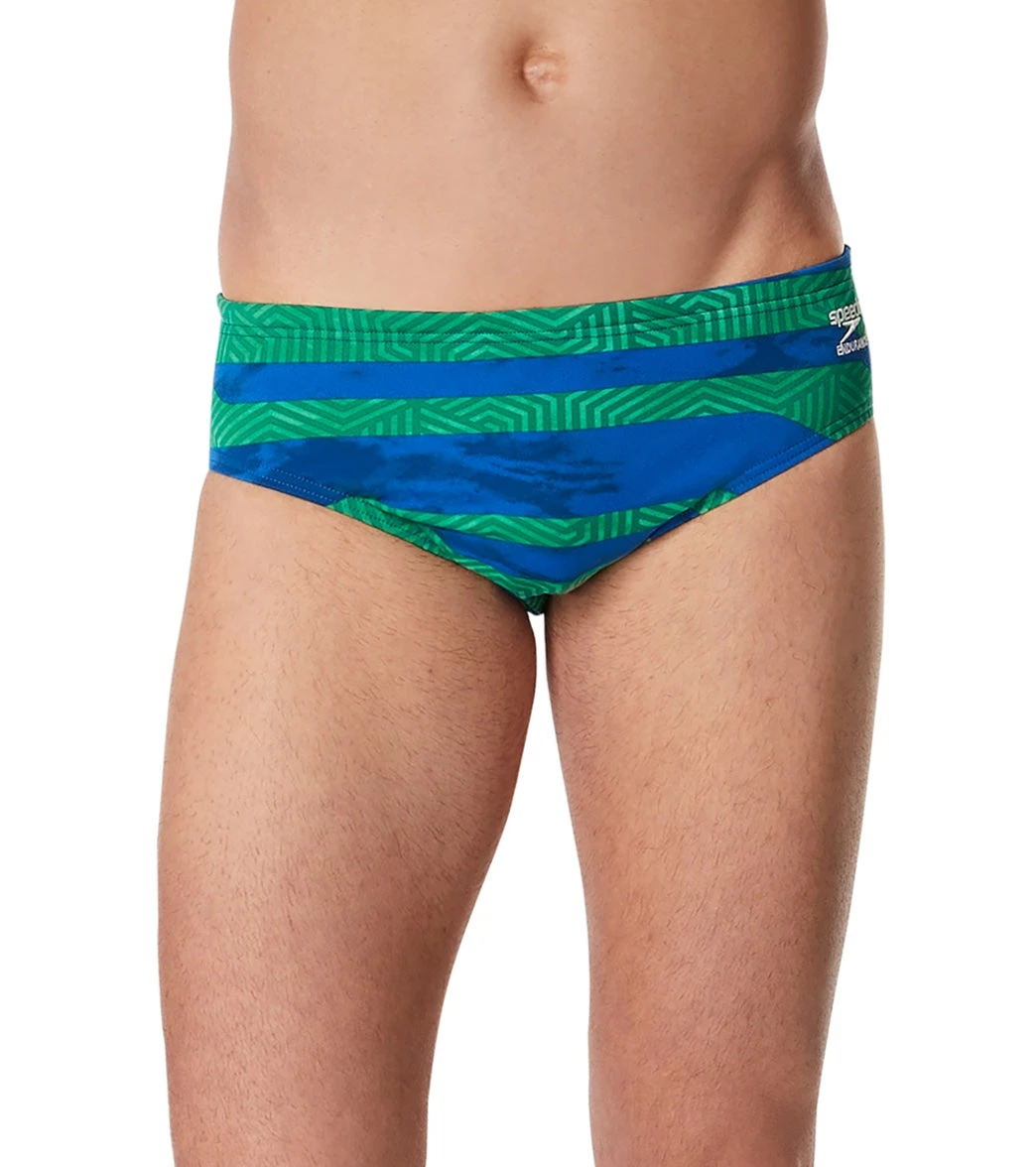 Speedo Men's Contort Stripes Brief Swimsuit 1 Speedo Men's Contort Stripes Brief Swimsuit