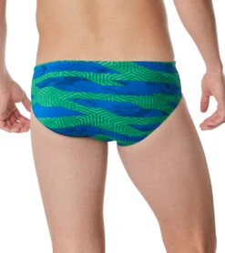 Speedo Men's Contort Stripes Brief Swimsuit 5 Speedo Men's Contort Stripes Brief Swimsuit -Cheap Swimming Gear 7510240100520 bluegreen 3a