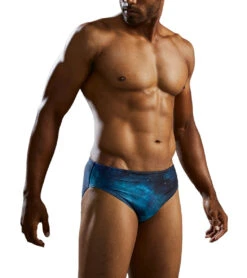 TYR Men's Cosmic Night Racer Brief Swimsuit