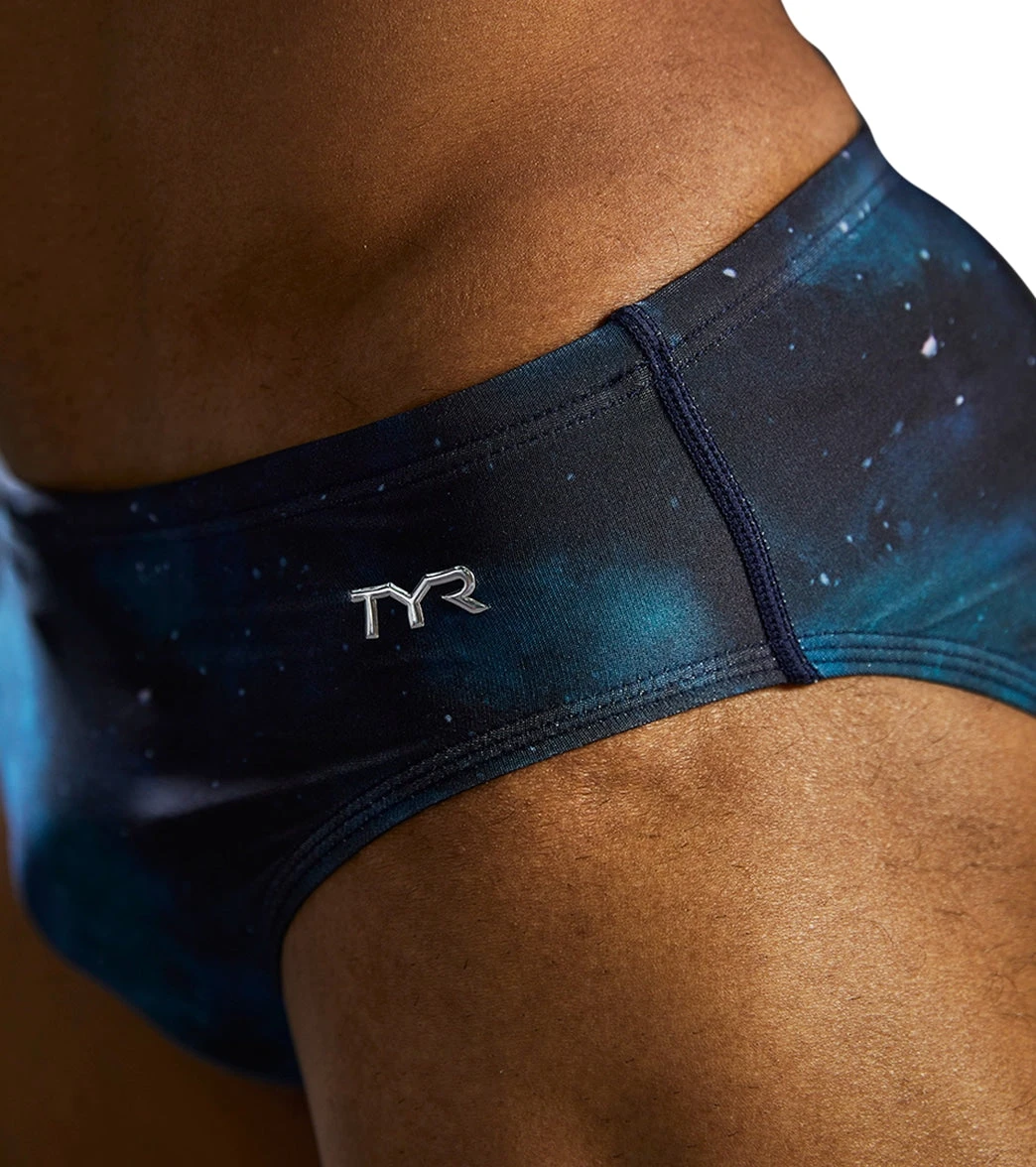 TYR Men's Cosmic Night Racer Brief Swimsuit 9 TYR Men's Cosmic Night Racer Brief Swimsuit - Image 9