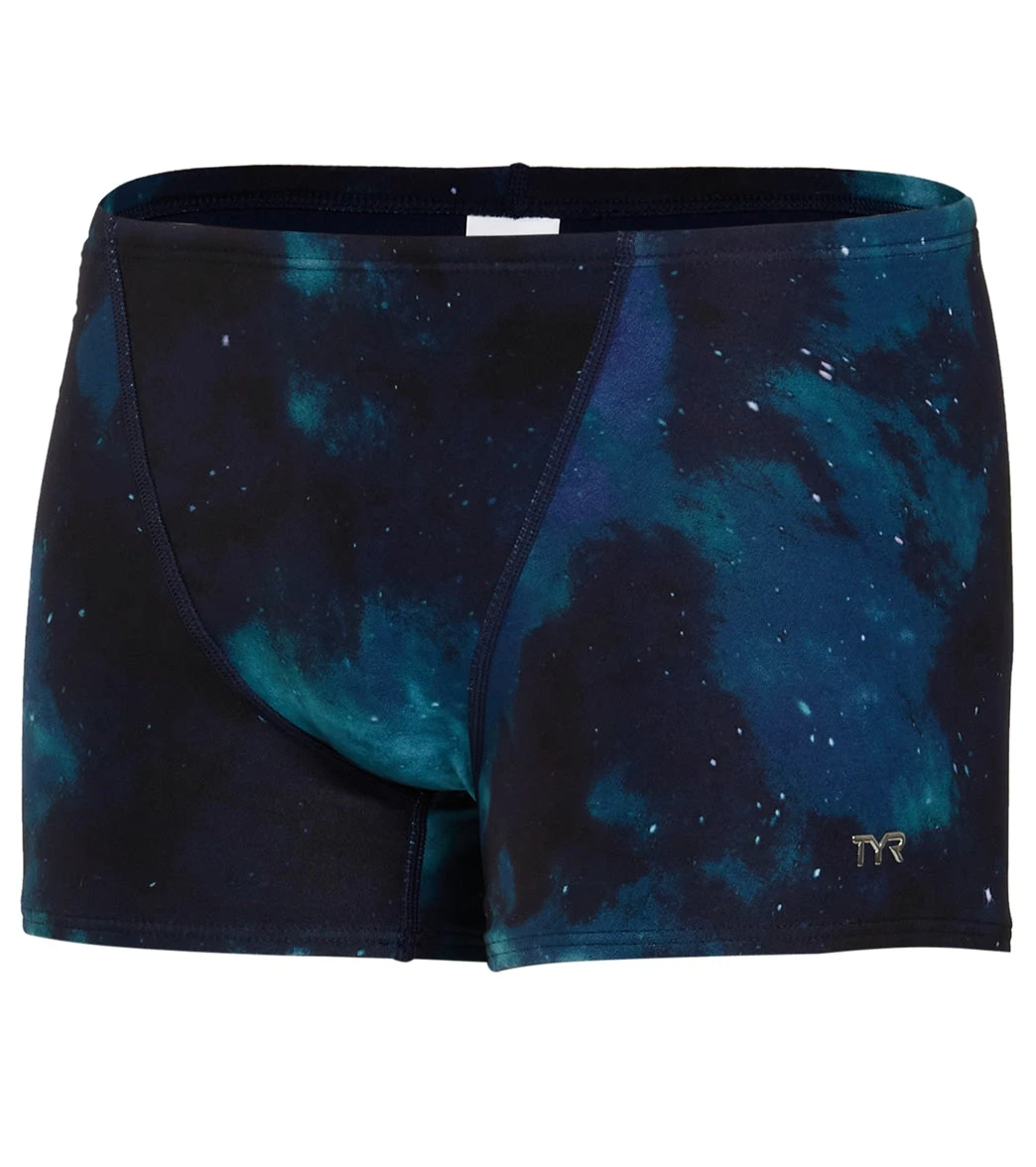 TYR Men's Cosmic Night Square Leg Swimsuit 1 TYR Men's Cosmic Night Square Leg Swimsuit