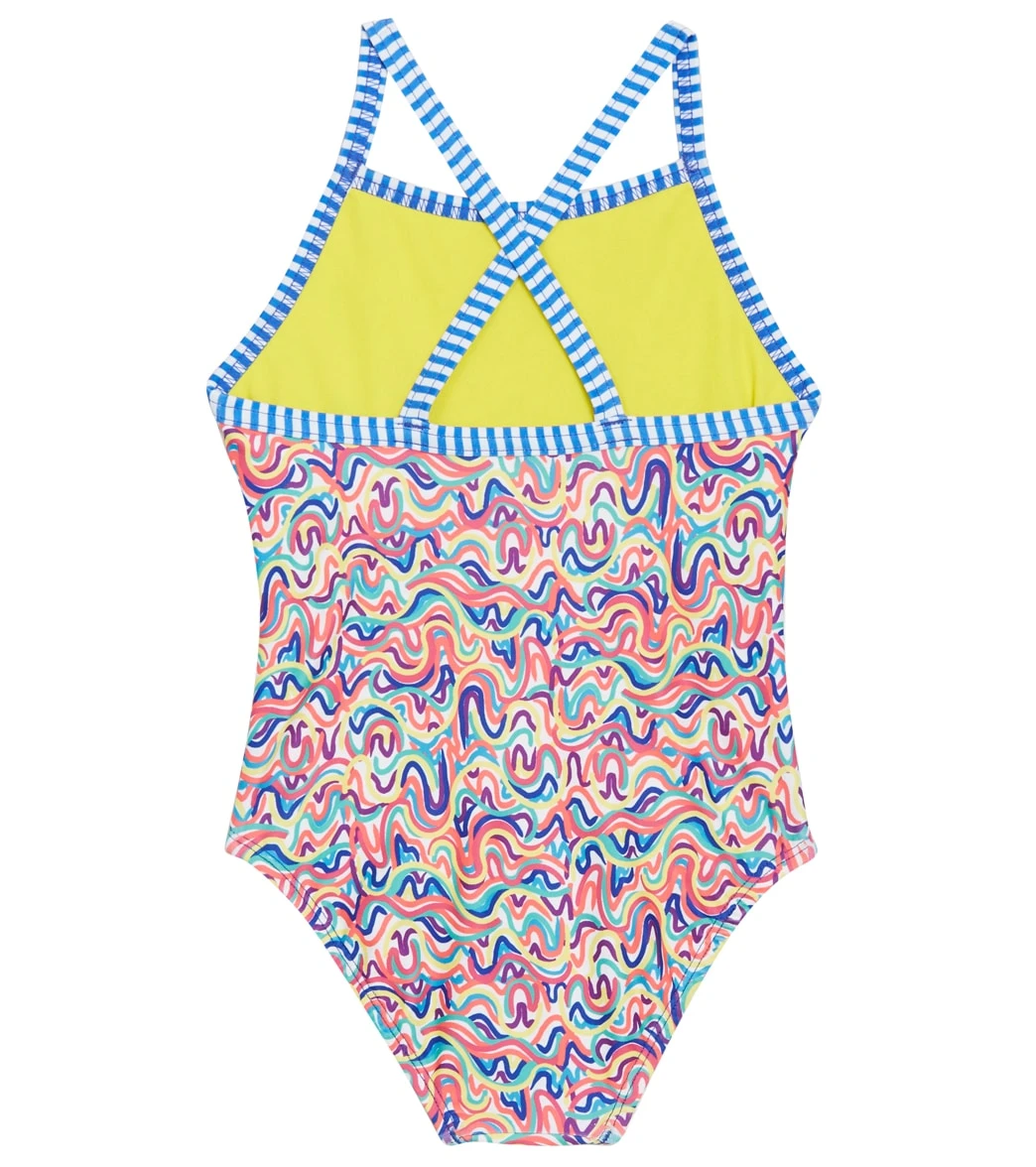 Girls' Printed One Piece Swimsuit (Big Kid) 2 Girls' Printed One Piece Swimsuit (Big Kid) - Image 2