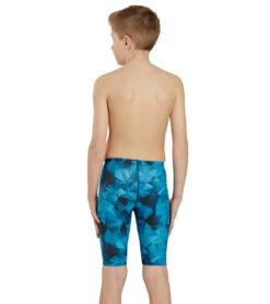 Fractalicious Jammer Swimsuit Youth (22 - 28) -Cheap Swimming Gear 7595556634792 blue 4a