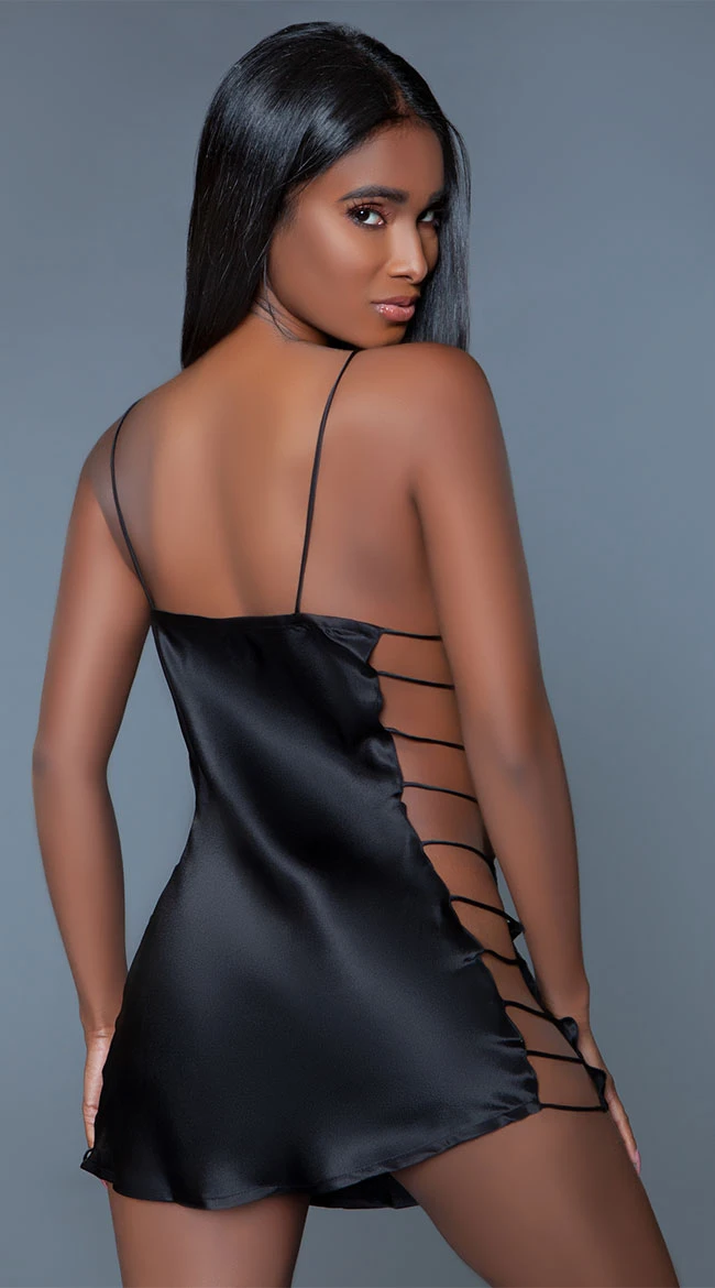 Be Wicked Brooklyn Satin Slip 2 Be Wicked Brooklyn Satin Slip - Image 2