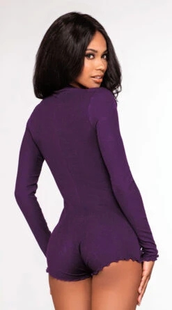 Dreamgirl Romantic Reverie Sleep Romper 11 Dreamgirl Romantic Reverie Sleep Romper -Cheap Swimming Gear DG 12253 Plum Back 2022MARCH42936