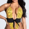 Yandy Golden Hour Cobra One Piece Swimsuit