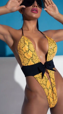Yandy Golden Hour Cobra One Piece Swimsuit 9 Yandy Golden Hour Cobra One Piece Swimsuit -Cheap Swimming Gear EY 4217 PS12182020 EDS 088