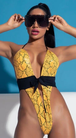 Yandy Golden Hour Cobra One Piece Swimsuit 10 Yandy Golden Hour Cobra One Piece Swimsuit -Cheap Swimming Gear EY 4217 PS12182020 EDS 104