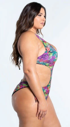 Yandy Plus Size Tropical Oasis One Piece Swimsuit 13 Yandy Plus Size Tropical Oasis One Piece Swimsuit -Cheap Swimming Gear EY 4301X 6 YANDY PS02172022