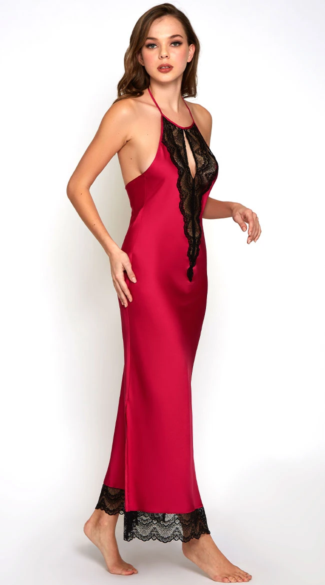 Tess Satin & Lace Nightgown 5 Tess Satin & Lace Nightgown - Image 5