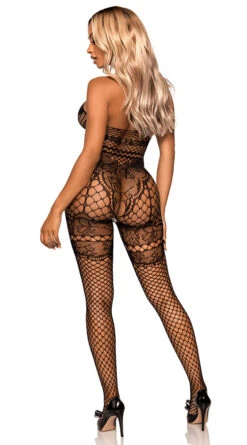 LEG AVENUE Illusion Fishnet And Lace Bodystocking 13 LEG AVENUE Illusion Fishnet And Lace Bodystocking -Cheap Swimming Gear LA 89291 02 001 2022APR47820