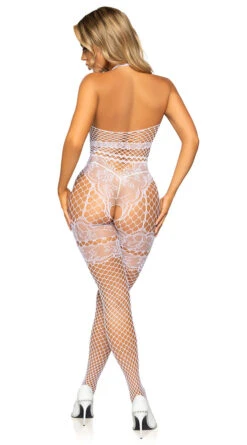 LEG AVENUE Illusion Fishnet And Lace Bodystocking 9 LEG AVENUE Illusion Fishnet And Lace Bodystocking -Cheap Swimming Gear LA 89291 02 002 2022APR47820