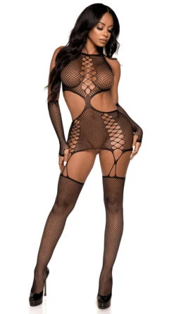 LEG AVENUE Wide Net Bodystocking Set 7 LEG AVENUE Wide Net Bodystocking Set -Cheap Swimming Gear LA 89303 03 001 2022APR47820