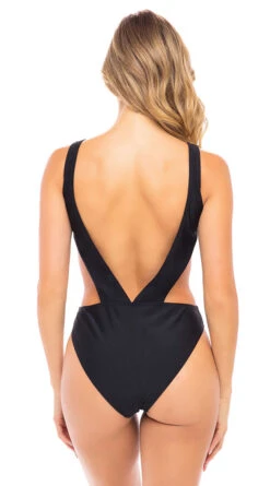Capri Zipper One Piece 12 Capri Zipper One Piece -Cheap Swimming Gear OL 88 11247 BK BACK HR 2020JANSWIM18858