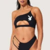 Playboy Peekaboo One Shoulder Bikini