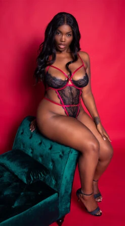 Playboy Plus Size Magical Moments Teddy -Cheap Swimming Gear PB PBL5009X RED 5 EDS YANDY 2021PBHOLIDAY