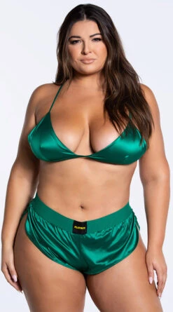 Playboy Plus Size Dream On Satin Lounge Set 26 Playboy Plus Size Dream On Satin Lounge Set -Cheap Swimming Gear PB PBL5014X BW 1 YANDY PS10282021