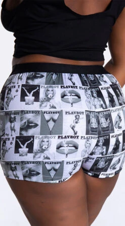 Playboy Plus Size Got It Covered Lounge Short Set 22 Playboy Plus Size Got It Covered Lounge Short Set -Cheap Swimming Gear PB PBL5016X BLKWHT 12 YANDY PS11112021