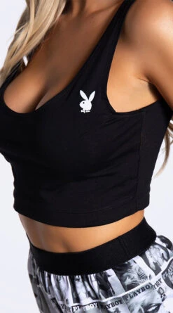 Playboy Got It Covered Lounge Short Set 14 Playboy Got It Covered Lounge Short Set -Cheap Swimming Gear PB PBL5016 BLK 10 YANDY PS11112021