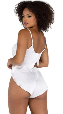 Roma Tulip Dreams Satin Short Set 10 Roma Tulip Dreams Satin Short Set -Cheap Swimming Gear RM LI505 Wht Back 2021DEC43200