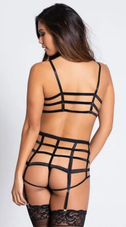 Midnight Fantasies Cage Bra Set 14 Midnight Fantasies Cage Bra Set -Cheap Swimming Gear ST 10740P BLACK 11 PS02132019 Edit